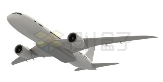 一架银白色的双引擎客机C919/A320/B737大飞机2177034PSD免抠图片素材