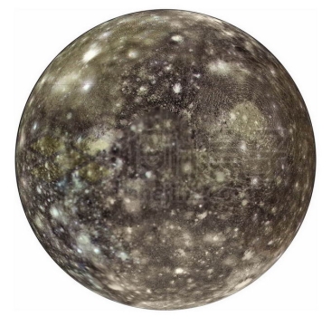 木星卫星木卫四表面地形图png免抠高清图片素材