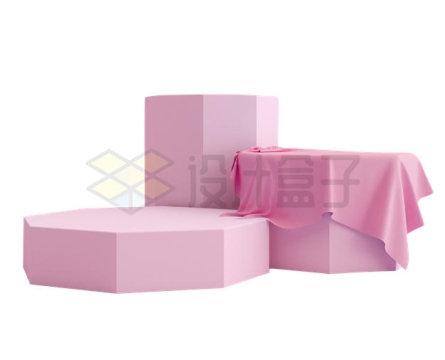 粉红色的多边形产品展台1079079PSD免抠图片素材