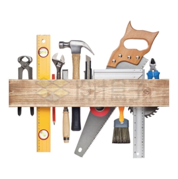 各种建筑工具和木板组成的劳动节标题框2870836PSD免抠图片素材