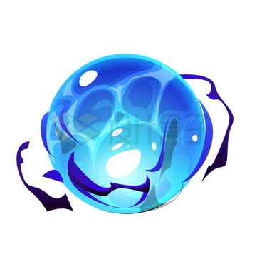 卡通风格蓝色外星球水晶球1269962矢量图片免抠素材