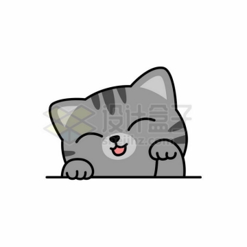 超可爱的卡通猫咪狸花猫7110520矢量图片免抠素材