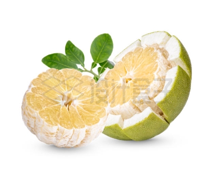 剥开切开的柚子美味水果4571168PSD免抠图片素材