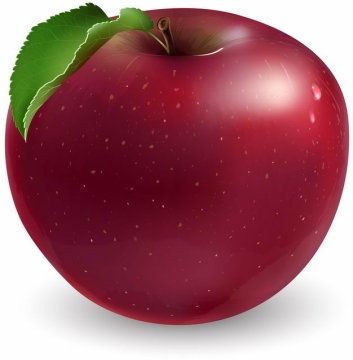 一颗红苹果美味水果5191799矢量图片免抠素材