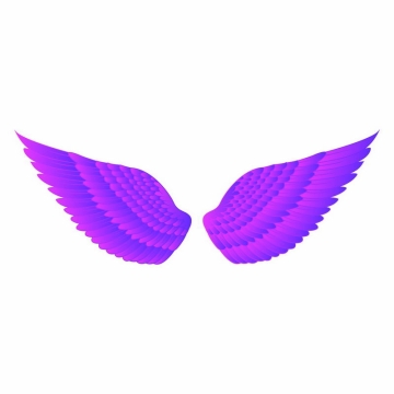 一堆紫红色的羽毛翅膀9267682矢量图片免抠素材