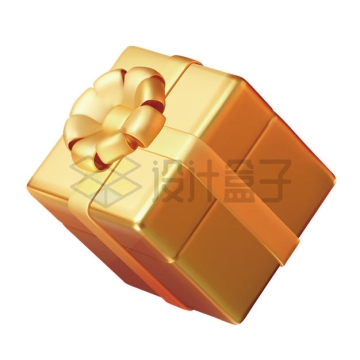 金色的礼物盒新年礼物3D模型8634630矢量图片免抠素材