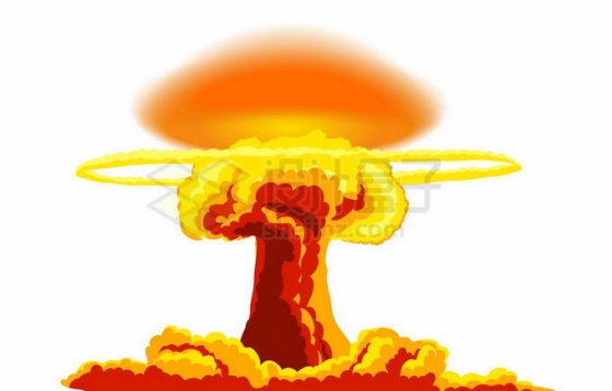 原子弹氢弹爆炸核武器爆炸效果蘑菇云插画2190262矢量图片免抠素材