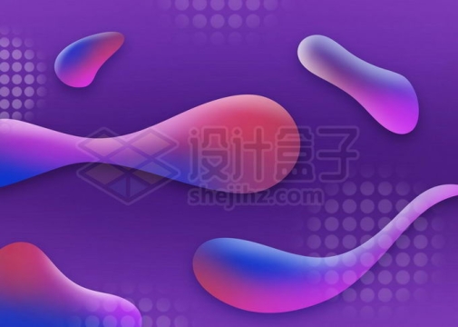 抽象紫色渐变色水滴形状背景图6116928图片素材下载