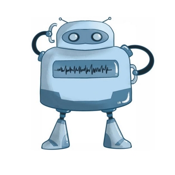 蓝色卡通智能小机器人351270png图片免抠素材