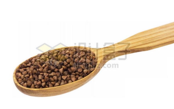 木头勺子里的荞麦米五谷杂粮粗粮美味美食9762129PSD图片免抠素材
