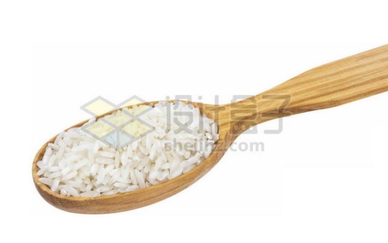 木头勺子里的大米五谷杂粮粗粮美味美食6818253PSD图片免抠素材