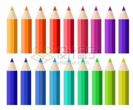 18款彩色铅笔画笔2681499矢量图片免抠素材
