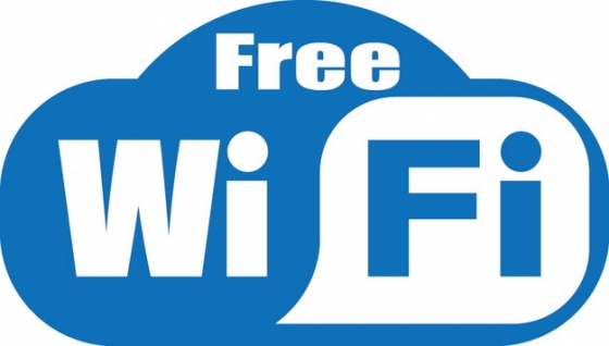 蓝色免费wifi标志png图片素材132489