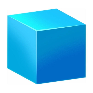 3D立体风格蓝色方块立方体9702492PSD免抠图片素材