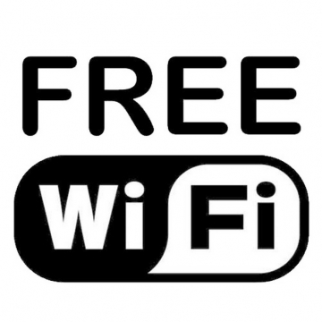 黑色免费wifi标志png图片素材245785