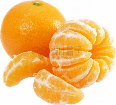 剥开的橘子沃柑png图片素材