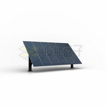 黑色太阳能电池板发电板3D模型3218850PSD免抠图片素材