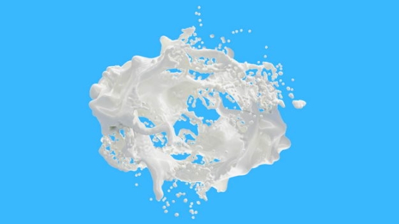 乳白色液体飞溅的牛奶喷溅效果543094png图片免抠素材