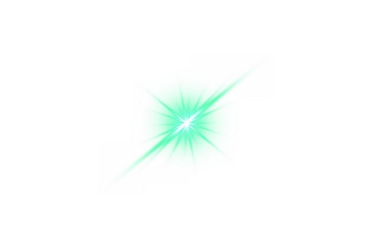 绿色闪光星光光芒光晕效果726910png免抠图片素材