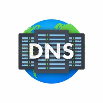 地球上的DNS域名系统根域名服务器9708164矢量图片免抠素材