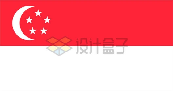 标准版新加坡国旗5660447矢量图片免抠素材
