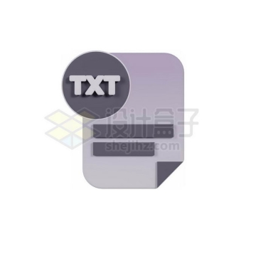 TXT格式文本文件格式3D立体风格图标4864758PSD免抠图片素材