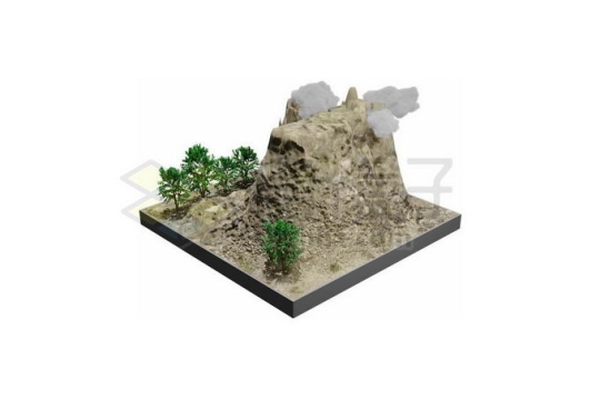 一座高耸的石头山3D模型8587522PSD免抠图片素材