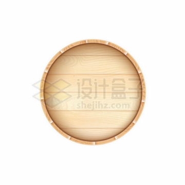 圆形木质木板制作的木头标题框信息框文本框9821985矢量图片免抠素材