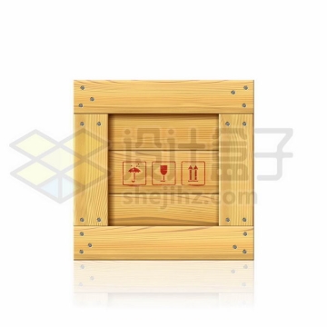 一个木头箱子运输箱子3066238矢量图片免抠素材