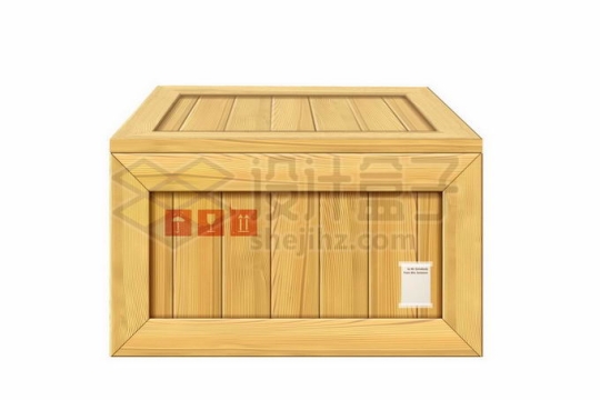 一个木头箱子运输箱子3011054矢量图片免抠素材