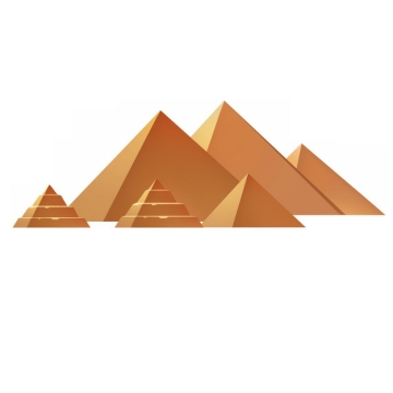 埃及金字塔建筑群7241759png图片免抠素材
