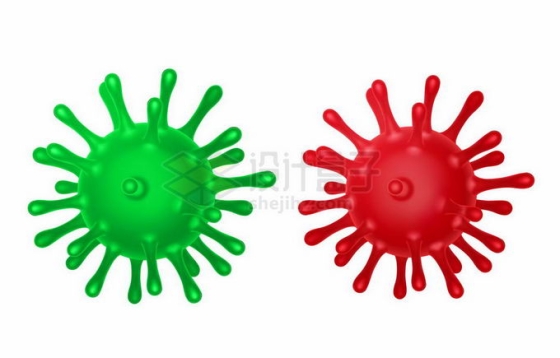 绿色红色新型冠状病毒4862798矢量图片免抠素材
