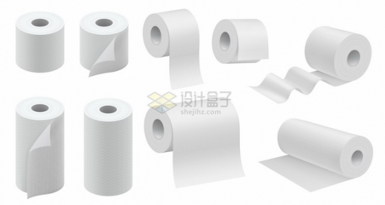 各种白色卷纸卫生纸巾799038png图片素材