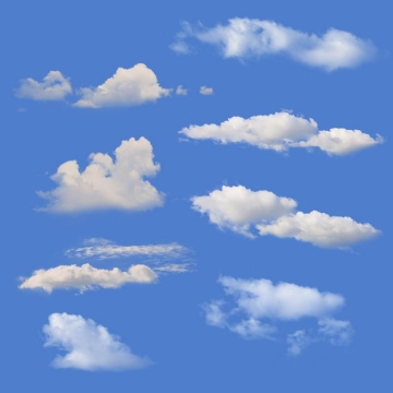 8款真实的云朵白云卷云7170139免抠图片素材