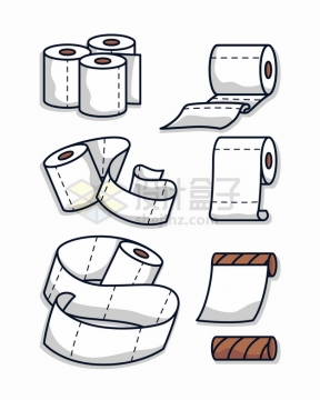 各种卡通卷纸厕纸卫生纸png图片素材