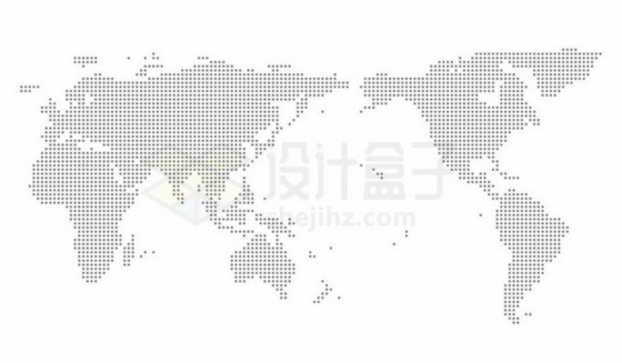 黑色点阵世界地图2592010免抠图片素材