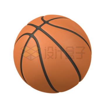一个逼真的篮球3D模型7948174矢量图片免抠素材
