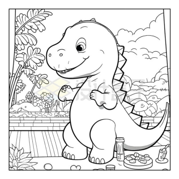 卡通恐龙简笔画2361551矢量图片免抠素材下载