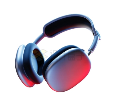 渐变色风格头戴式耳机3D模型5150195PSD免抠图片素材