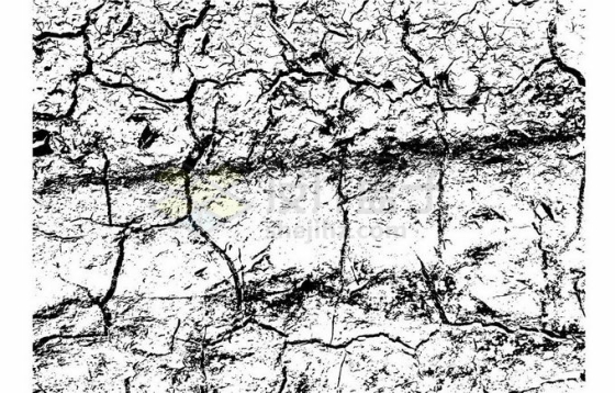 干裂龟裂的地面裂纹效果7875265矢量图片免抠素材