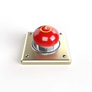 金属底座上的红色紧急按钮8731943免抠图片素材免费下载