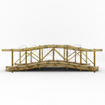 竹竿竹子扎成的小桥3D模型4953294PSD免抠图片素材
