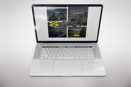 苹果MacBook Pro笔记本电脑模型屏幕显示内容样机图片设计素材