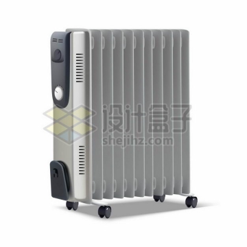 银灰色不锈钢电加热器散热器家用电器4162010矢量图片免抠素材