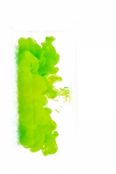 绿色的水中的彩色涂料效果6198312png图片免抠素材