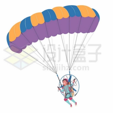 卡通极限运动员驾驶这动力滑翔伞2331052矢量图片免抠素材