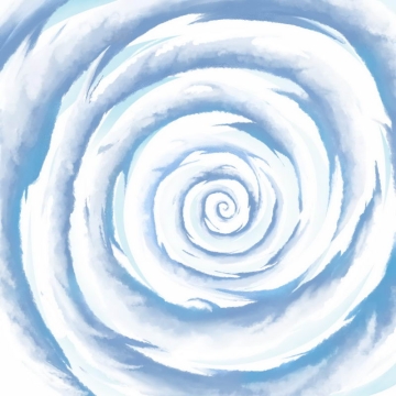 蓝色卡通漫画风格螺旋状漩涡云手绘插画2271576图片素材