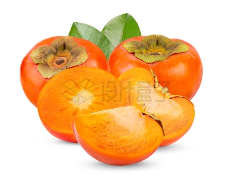 切开的柿子美味水果4000171PSD免抠图片素材