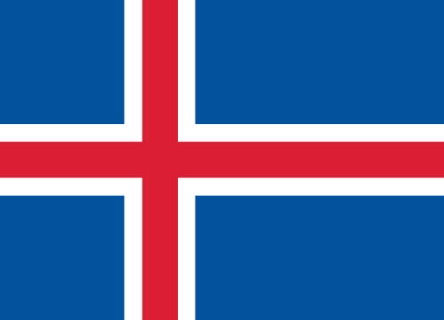 标准版冰岛国旗图片素材
