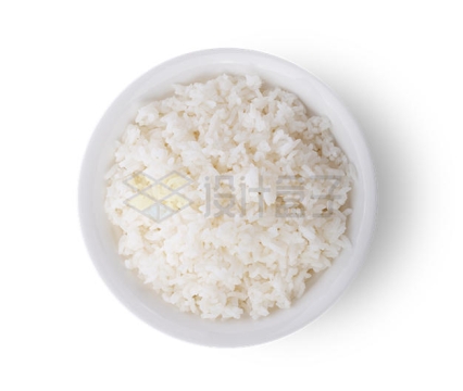 俯视视角的一碗大米饭白米饭5214493PSD免抠图片素材
